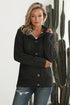 Long Sleeve Button-Up Hooded Cardigans
